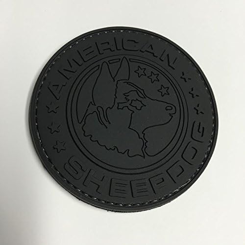 American Sheepdog Logo Patch - Blackout