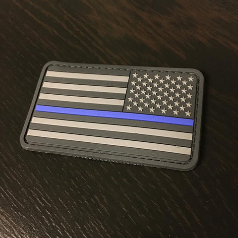 Thin Blue Line US Ghost Patch - Reverse